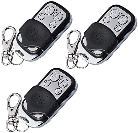 3 Stk. Schartec Universal Handsender 433 MHz - Funk Fernbedienung 4 Kanal Garagentoröffner 433,92 MHz für Garagentorantrieb - Torantrieb - Alarmanlage - garage door remote control Dublicator Cloning - Cheap-Us