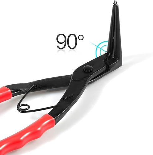 SPEEDWOX Interner Hauptzylinder-Sprengringzange, interner Ringentferner, 90 Grad gebogene Nase, Sicherungsringzange, lange Reichweite, Sprengringzange für LKW, Motorräder, Autos, Ringentfernung - Cheap-Us