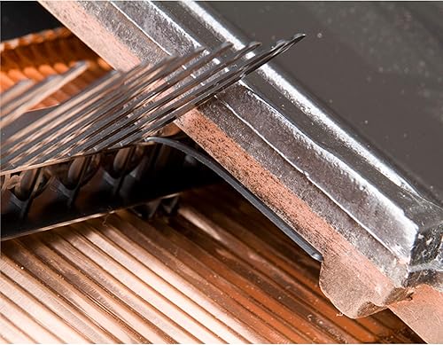 Haus & Dach Traufenlüftungselement mit Kamm, Kunststoff, 85 mm x 1 m, Anthrazit, 10 Stück - Cheap-Us