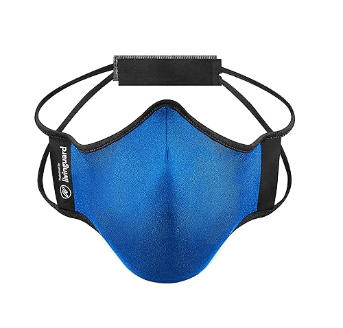 Livinguard- Fitness Mask|Verstellbar,Waschbar|Lyocell (Large, Electric Blue), Elektrisches Blau - Cheap-Us