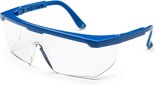 UNIVET | 511 Arbeitsschutzbrille, überlappend mit Brille, kratzfeste Gläser, leicht und widerstandsfähig - Cheap-Us