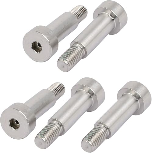 sourcing map 5Stk. 304 Edelstahl Sechskant Schulter Bolzen 10mm Schulterdurchm. 25mm Länge M8 de - Cheap-Us