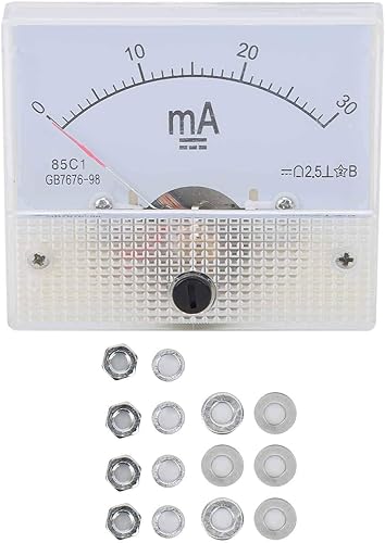 85C1-A 0–30ma DC Zeiger Milliamperemeter Kopf, DC Stromkreis Amperemeter 30ma, Strommessung Einfache Ableseskala für Spannungsstabilisator Stromverteilerschrank - Cheap-Us