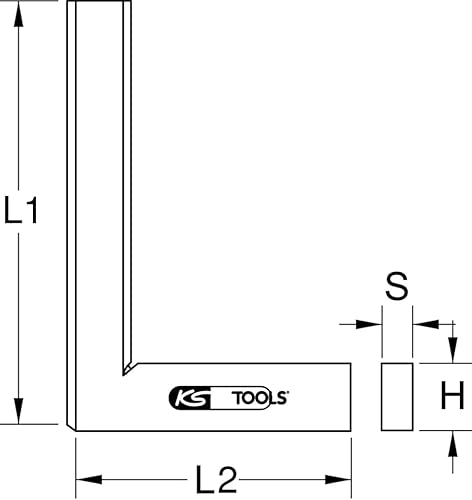 KS Tools 300.0202 Flachwinkel nach DIN 875/1, 200mm - Cheap-Us