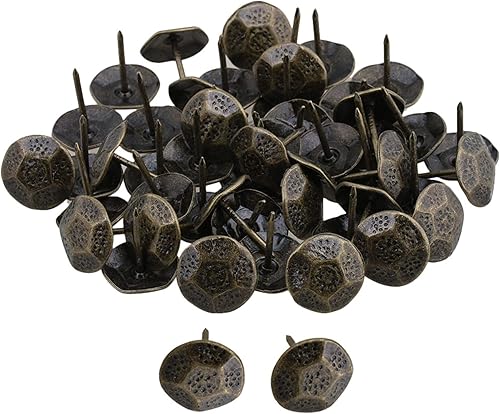 Yibuy Möbelnägel, 23 x 20 mm, bronzefarben, 50 Stück - Cheap-Us