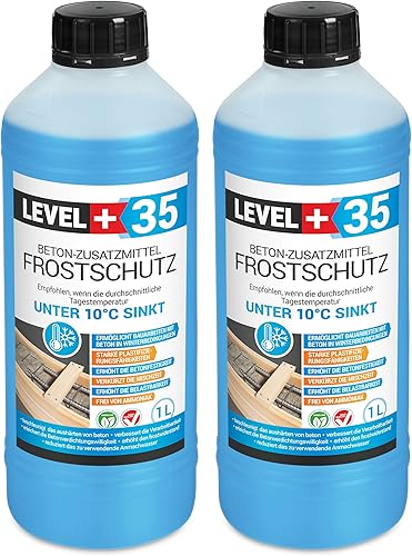 2 L Beton-Zusatzmittel Frostschutz Plastifizierer Betonzusatz Betonverflüssiger RM35 - Cheap-Us