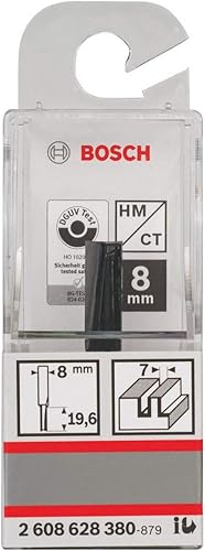 Bosch Professional Nutfräser Standard for Wood (für Holz, Ø 8 mm, Arbeitslänge 19,6 mm, Zubehör Handfräse) - Cheap-Us