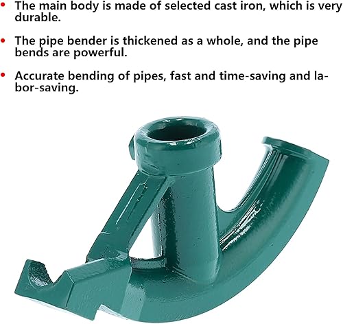 Drahtrohrbieger, 1,25 Zoll 32,5 Mm 90-180 ° Biegewerkzeuge Gusseisenmaterial Für Verzinktes Rohr, PVC-Kunststoffrohr, Elektrisches Drahtrohr - Cheap-Us