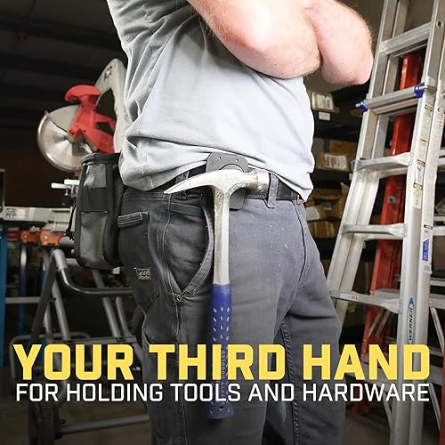 MagMaster | Magnetic Tool Holder - Strong Clip-On Belt Magnet Holster for Screws, Nails, Hammer, Sockets, Pliers, Screw Driver, Trowel, Drill Bit, Wrench, or Any Magnetic Tools and Hardware - Cheap-Us