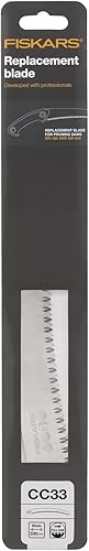 Original Fiskars gebogenes Sägeblatt für Profi Handsägen SW 240 und SW 330, Blattlänge 33 cm, Hochwertiger Stahl, CC33, 1020193 - Cheap-Us
