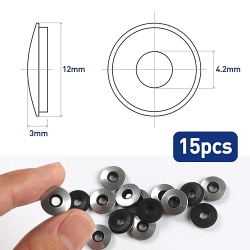 BOUMVID EPDM-Dichtscheiben mit Neoprenbeschichtung aus Edelstahl, Unterlegscheiben mit epdm Dichtung Beilagscheiben M4.2 x 12mm, 15 Stück Beilagscheibe für Schrauben - Cheap-Us