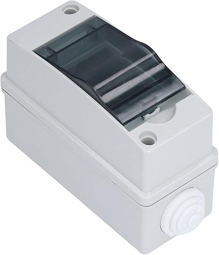 Aufputz Verteilerkasten Hutschiene 1 Reihig 2 Module 125 x 55 x 90 mm IP65 Wasserdicht Verteilerschrank Aufputz Sicherungskasten für Elektrik, Kommunikation - Cheap-Us