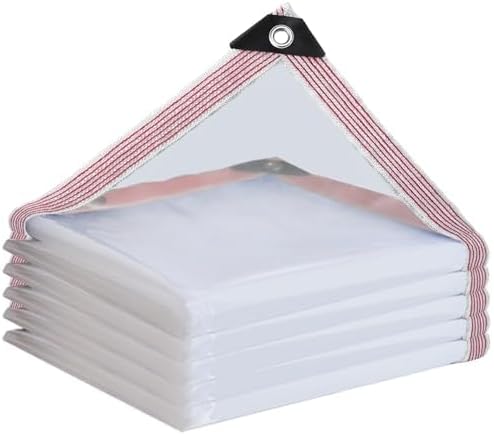 Abdeckplane Wasserdicht-mit ösen-Transparente Plane 1x1m,Durchsichtige Tarp für Außenbereich Pflanzen Gewächshaus Garten MöBel Pet Hutch Dach - Cheap-Us