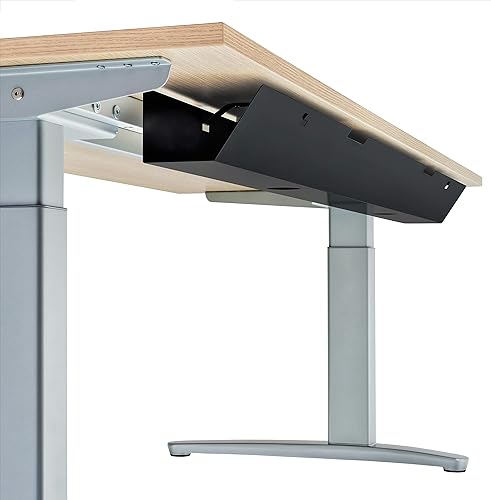 EISNHAUER ® Kabelwanne Basic abklappbar gegen den Kabelsalat am Schreibtisch (1100 mm, Weiß) - Cheap-Us