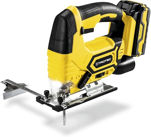 TROTEC Stichsäge PJSS 11‑20V – Multi Akku 20 V 2 Ah, 65 Watt, Schnitttiefe Holz 80 mm, Aluminium 12 mm, Metall 5 mm, LED-Arbeitsleuchte - Cheap-Us