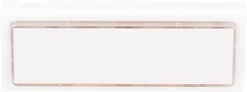 UNITEC Klingel-Taster, Aufputz mit Namenschild, beleuchtet, weiß - Cheap-Us