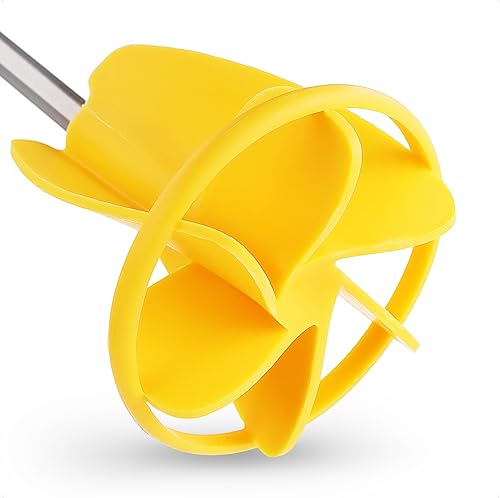 BILBAU Farbenrührer, HEX-Rührer für Bohrmaschine, 86 mm x 400 mm, PVC-Rührer für Farben, Lacke, Klebstoffe, Harze, für Renovierungsarbeiten - Cheap-Us