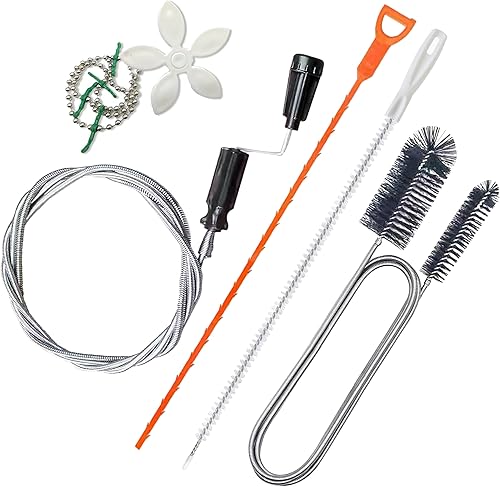 5 Stück Abflussreiniger Spirale 118 Inch Rohrreinigungsspirale 61 Inch Rohrreinigungsbürste Rohrreiniger Abflussbürste und 19.7 Inch Abflussspirale Rohrreinigung für Küche Badezimmer - Cheap-Us