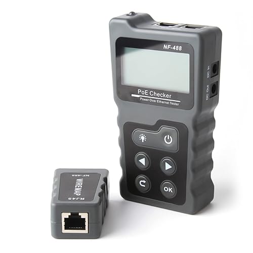 Kabel Prüfer Meter Hancaner Netzwerk Kabeltester RJ45 Patchkabel Tester LAN Netzwerktester Leitungstester Ethernet Network Cable Tester PoE Checker - Cheap-Us