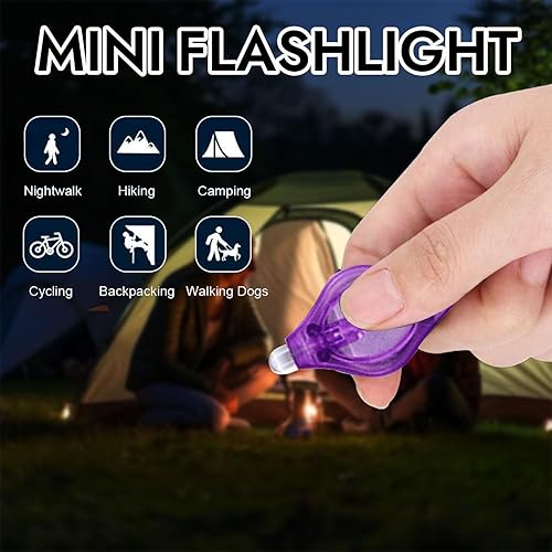 LIAISIMI LED UV Schlüsselanhänger Taschenlampe Mini LED Schlüsselanhänger Licht Tragbare Schlüsselanhänger-Taschenlampe Schwarzlicht Licht UV Urindetektor für Hunde (10Pcs Purple) - Cheap-Us