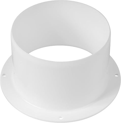 Vent Systems 125 mm 2 Stück Lüftungskanalverbinder Flansch gerade Lüftungsrohr Kunststoff Kanalverbinder Platte für Kühlung Heizung Lüftungssystem HVAC 12.5 cm - Cheap-Us