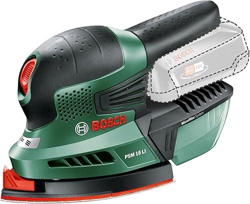 Bosch Akku Multischleifer PSM 18 LI (ohne Akku/Ladegerät, 18 Volt System, im Karton) - Cheap-Us