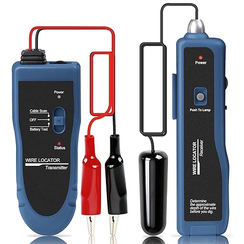 KOLSOL F02 Pro Erdkabel-Suchgerät, Kabelsuchgerät mit Kopfhörer, Kabeltester für Hundezaunkabel, Drähte zur Bewässerungssteuerung - Cheap-Us