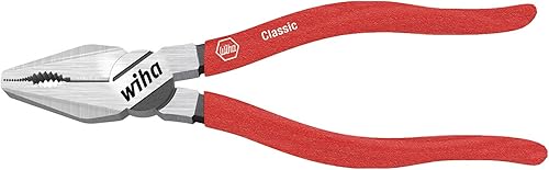 Wiha Kombizange Classic mit DynamicJoint® (einzigartige Gelenkkonstruktion für bessere Kraftübertragung) und OptiGrip mit extra langer Schneide (26703) 160 mm - Cheap-Us