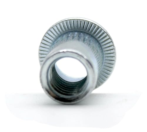 DOJA Industrial | M6 Gewindenieten Blindnietmutter | PACK 50 | Metrische Nietmuttern Stahl Galvanisch Verzinkt | Nietmutter Gewinde | Blindnietmuttern Sortiment | Einziehmuttern Nieten Rivet Set - Cheap-Us