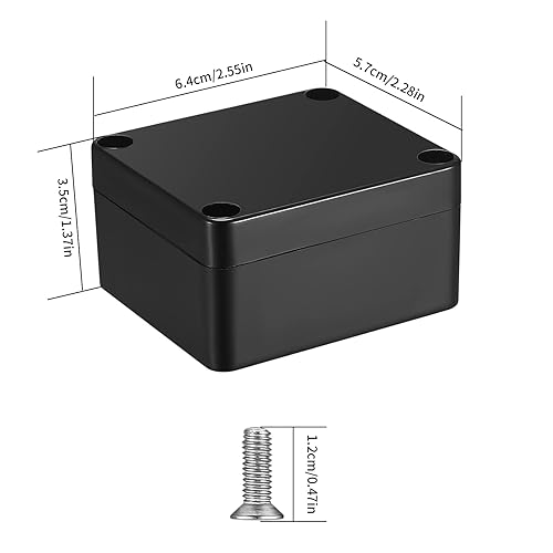 Elektronik Anschlussdose, Abzweigdosen wasserdichte IP65, Verteilerdose Aufputz, Aufputzdose, Electronic Projekt Box, Anschlusskasten Gehäuse Kunststoff (Transparente Hülle ohne Ohren, 158x90x60mm) - Cheap-Us