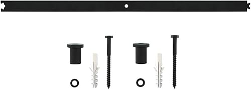 Intersteel Schiebetürsystem - Zwischenschiene 90 cm Schwarz - Cheap-Us