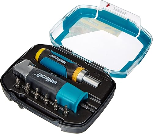 wolfcraft Winkelgetriebe 1 Stück, 4688000, Bohren und Schrauben im 90°-Winkel, Sechskant-¼''-Antrieb, magnetische Sechskant-¼''-Aufnahme, 52-mm-Eckmaß, kugelgelagertes Getriebe - Cheap-Us