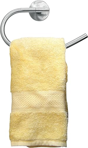 Fackelmann Handtuchring FUSION, vernickelter Handtuchhalter, Handtuchstange (Farbe: Silber), Menge: 1 Stück, 22,5 x 6 x 16 cm - Cheap-Us