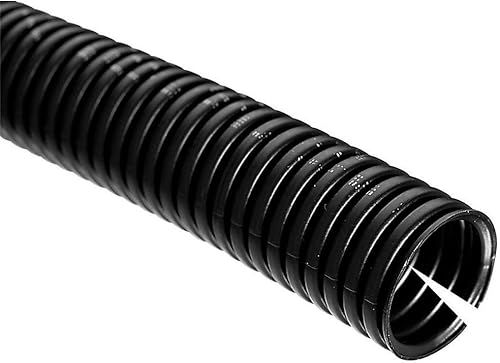 10 Meter Kalitec Wellrohr geschlitzt NW 22 I Wellschlauch offen I Marderschutzrohr I Leerrohr I Kabelschutz AD 25,5 mm ID 21,8 mm - Cheap-Us