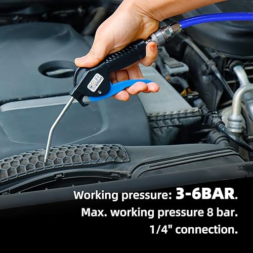 CCLIFE 3tlg Druckluft Ausblaspistole Satz Druckluftpistole 110-300-500mm，1/4'luftpistole für kompressor, 8 bar max. - Cheap-Us