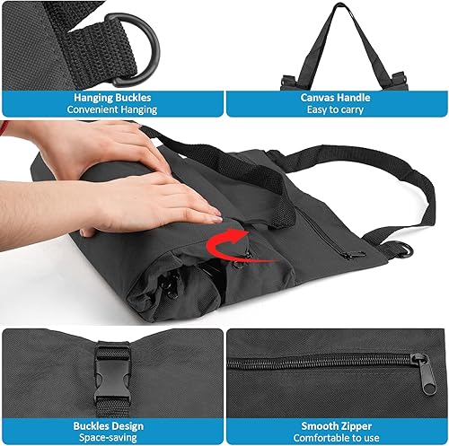 Werkzeug Rolltasche, Werkzeugtasche Klein, Werkzeugtasche Leer, Werkzeugrolle mit 5 Reißverschlusstaschen, Canvas Schraubenschlüssel Werkzeugtasche für Elektriker Klempner Handwerker-Grün - Cheap-Us