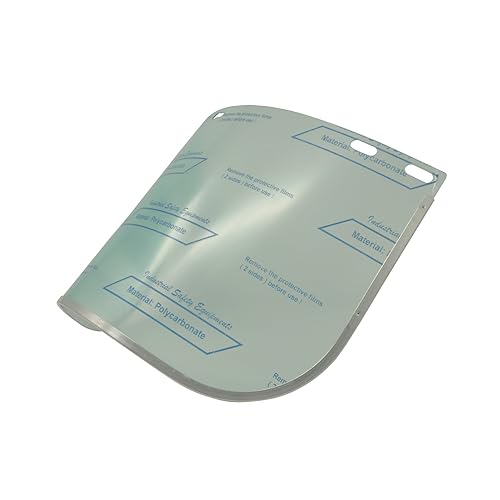Viwanda großes Polycarbonat-Visier aluminiumverstärkt 40x20cm - Ersatz-Einzelpackung für 07-02-SE1760-YTr - Cheap-Us