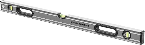 Stanley FatMax Wasserwaage Pro (120 cm Länge, horizontale/vertikale Libelle, Schutzkappen, Bi-Material Handgriff) 0-43-648 - Cheap-Us