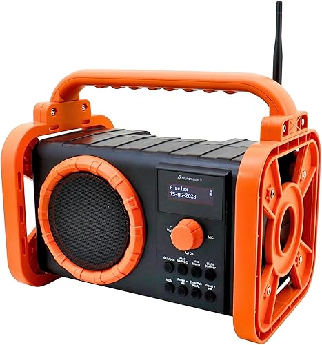 Soundmaster DAB80SG Baustellenradio mit DAB+/UKW Bluetooth und Li-Ion Akku - Cheap-Us