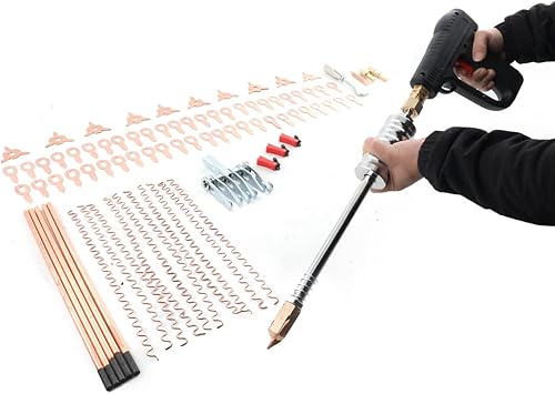 Lfhelper 86-tlg Zubehör Dent Puller Kit, Auto Karosserie Reparatur Tool Spotter Schweißgerät Ausbeul Set, Reparaturwerkzeuge Punktschweißelektroden Spotter Dellen Richt Spotter Schweißer Maschine Tool - Cheap-Us