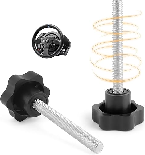 2 Stück M10x80mm Klemmschraube für Thrustmaster T100 T150 T300 T500 TMX Drift Simulator Lenkradsockel Klemmbolzen Sockel-Befestigungshalterungsschraube Schrauben - Cheap-Us