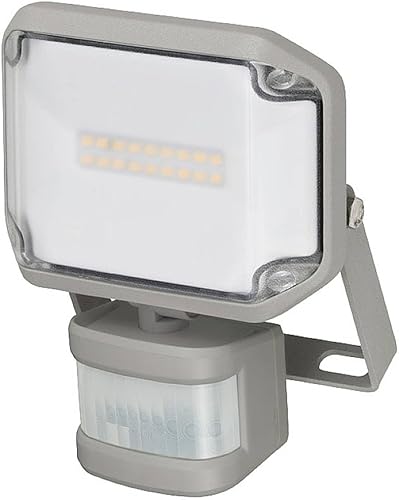 Brennenstuhl LED Strahler AL 2050 mit PIR (20W, 2080lm, 3000K, IP44, LED Fluter zur Wandmontage mit Bewegungsmelder) - Cheap-Us