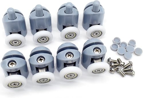 8 Duschtürrollen, Laufrollen (25mm) - Cheap-Us