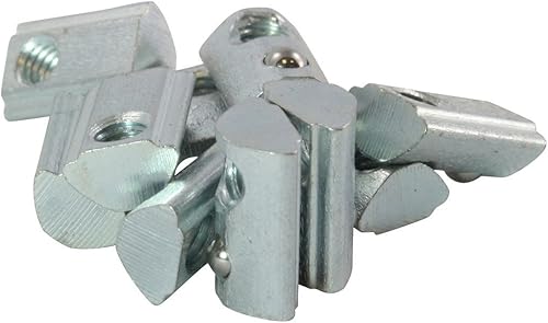 100x Nutenstein 5 St M3 Nut 5 - Typ I - M3 mit Steg, Federkugel, Stahl verzinkt - Cheap-Us