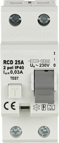 REV 0505482555 FI, Schutzschalter (RCCB) 4-polig, Höhe 68mm, 40A, 30mA, 4TE, 415VAC, weiss - Cheap-Us
