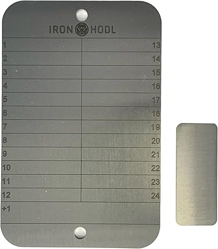 IRON HODL Steel Wallet Single inkl. Testplatte - 24+1 Recovery Seed Phrase Metallplatte Cold Wallet Crypto Wallet Bitcoin Wallet Hardware Wallet Crypto Steel Wallet Krypto Wallet Bitcoin verwahren - Cheap-Us