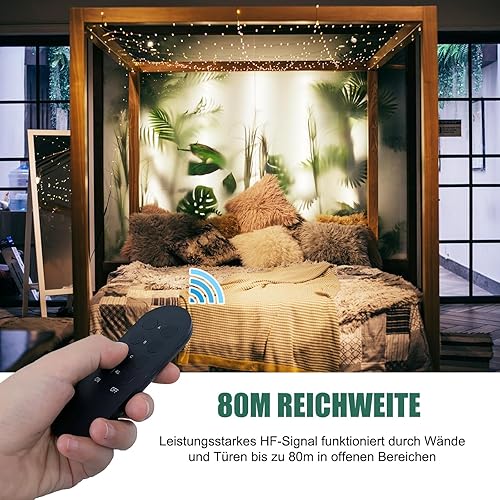 SURNICE Funksteckdosen mit fernbedienung Aussen, IP44 Wasserdicht Steckdosen Set 1+2, 2300 Watt, für den Außenbereich, 40M Reichweite, Plug & Play Funkschalt Set (2funksteckdose+1fern bedienung) - Cheap-Us
