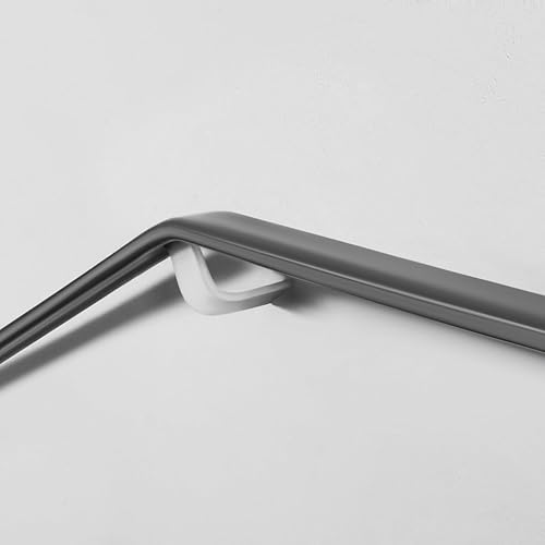 Quest Hochwertiger PVC-Handlauf für Treppen und Geländer 40x8mm – Rolle (Schwarz, 10m) - Cheap-Us