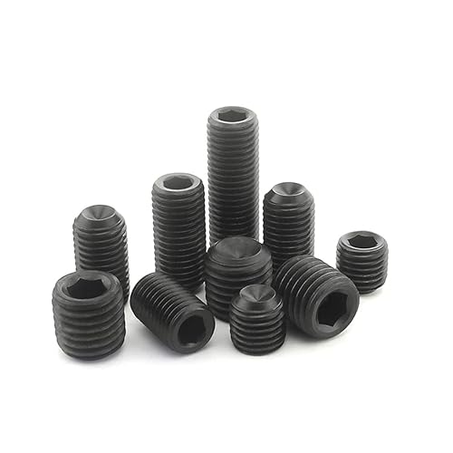 ANSIEDIO M12 Madenschrauben Inbusschrauben Innensechskant Gewindestifte aus Hochfester Kohlenstoffstahl, Schwarz,M12×20mm,10 Stück - Cheap-Us