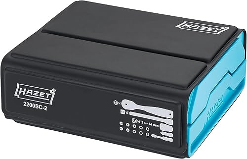 HAZET SmartCase Bit-Satz 2200SC-1 I 69-teiliges Werkzeug Bit-Set, Antrieb: Sechskant 6,3 mm (1/4 Zoll), für Handbetätigung I mobiler Werkzeugkoffer Made in Germany - Cheap-Us